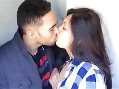 Indian sexy college couple passionate kissing lip locks boobs groping blue bra
